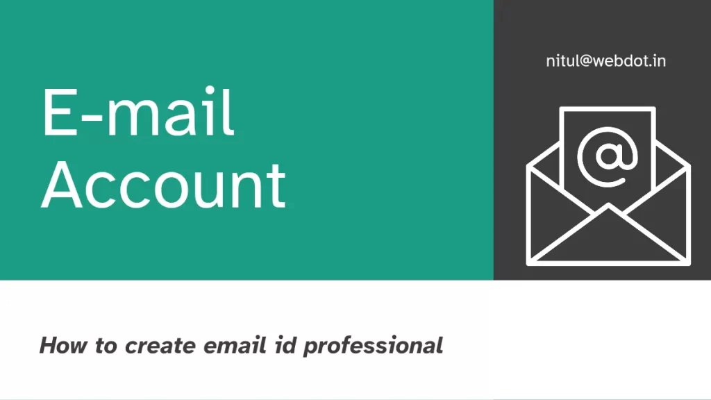 How to create email id professional 2 easy example